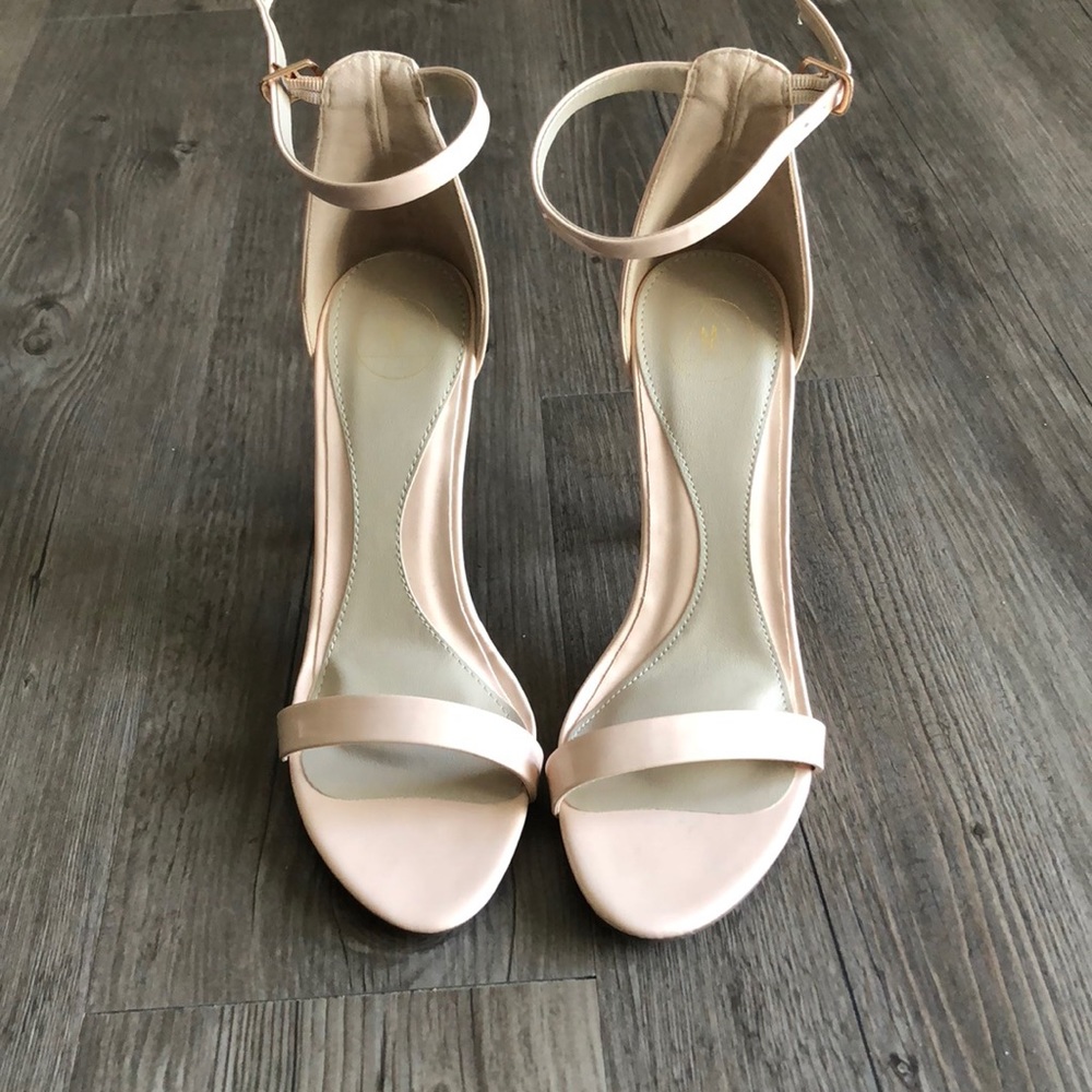 Nude Two Strap Barely There Heels